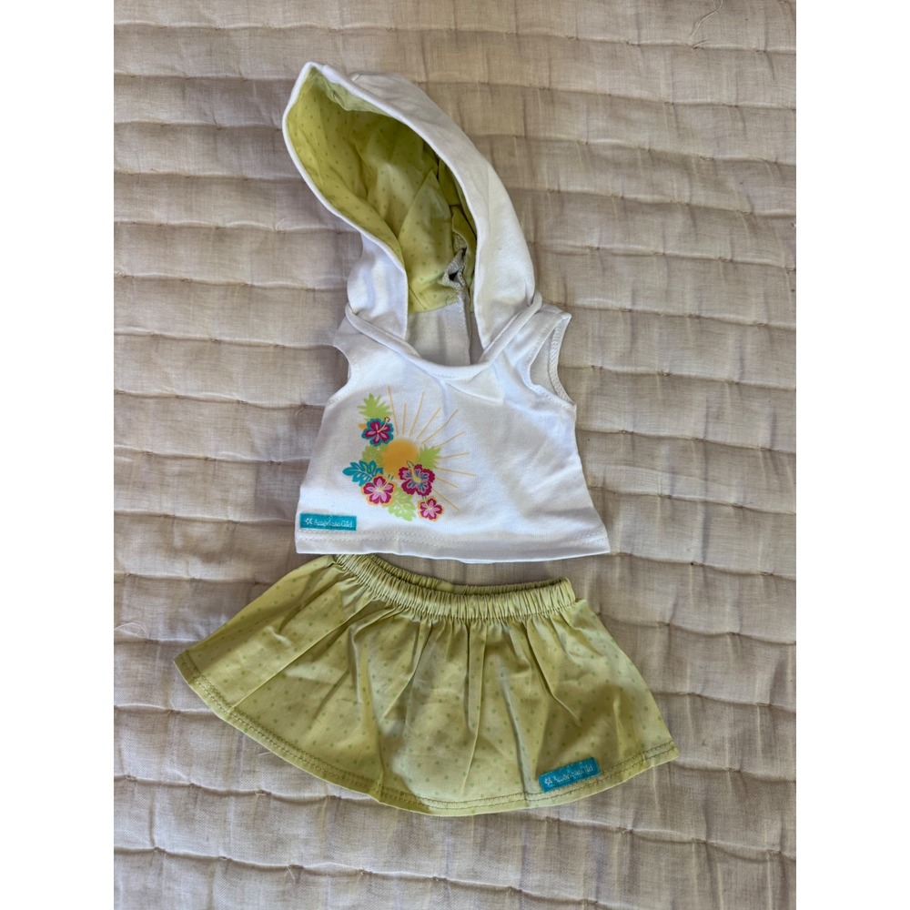 American Girl Summer Hoodie Set top & skirt EUC
